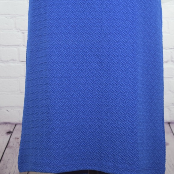 BNWT💙SOFT Blue pencil skirt stretchy yoga waist - Picture 4 of 8